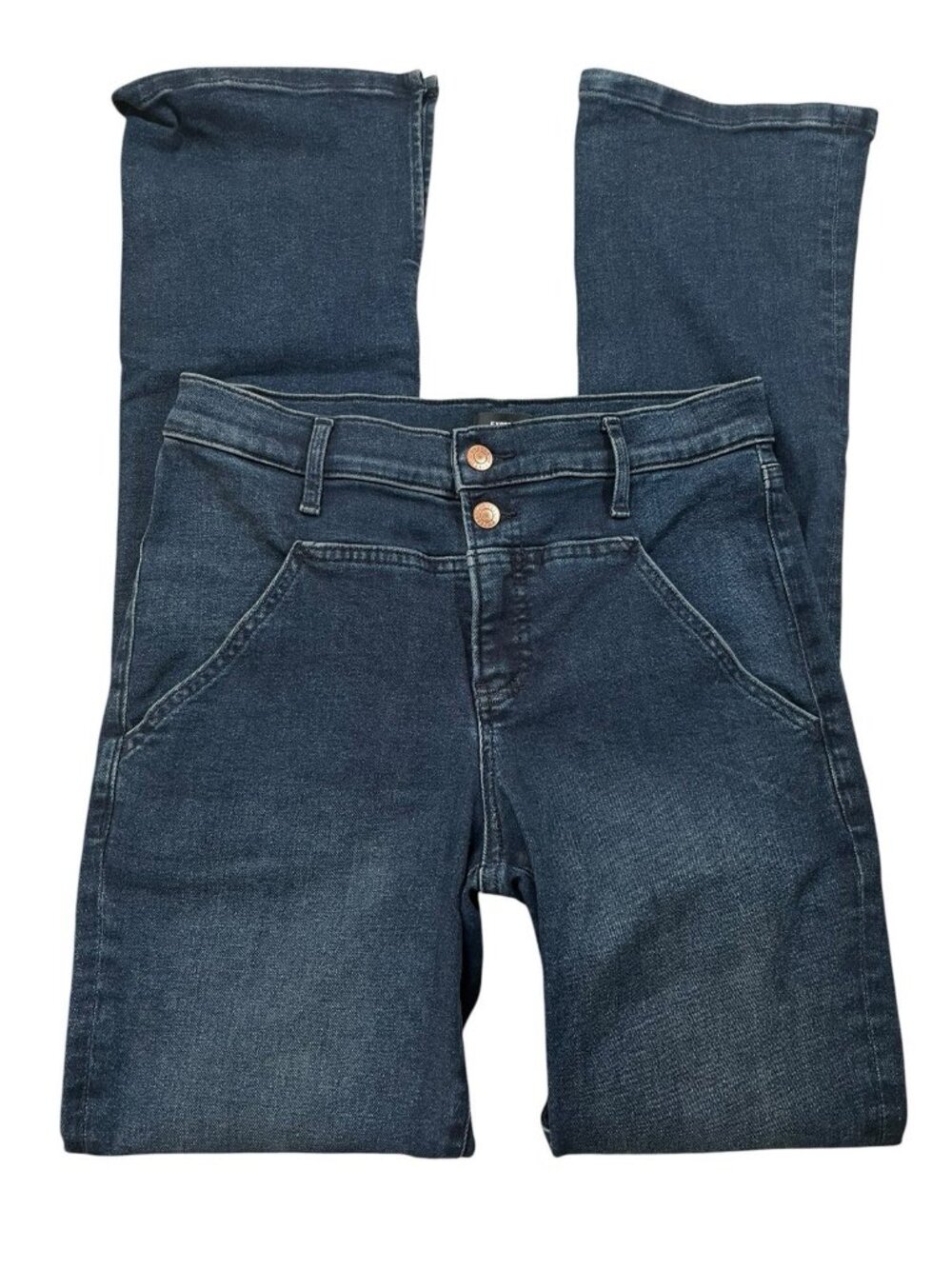 Express Skyscraper High Rise Hyper stretch boot Jeans Women's size 6R - Picture 1 of 3